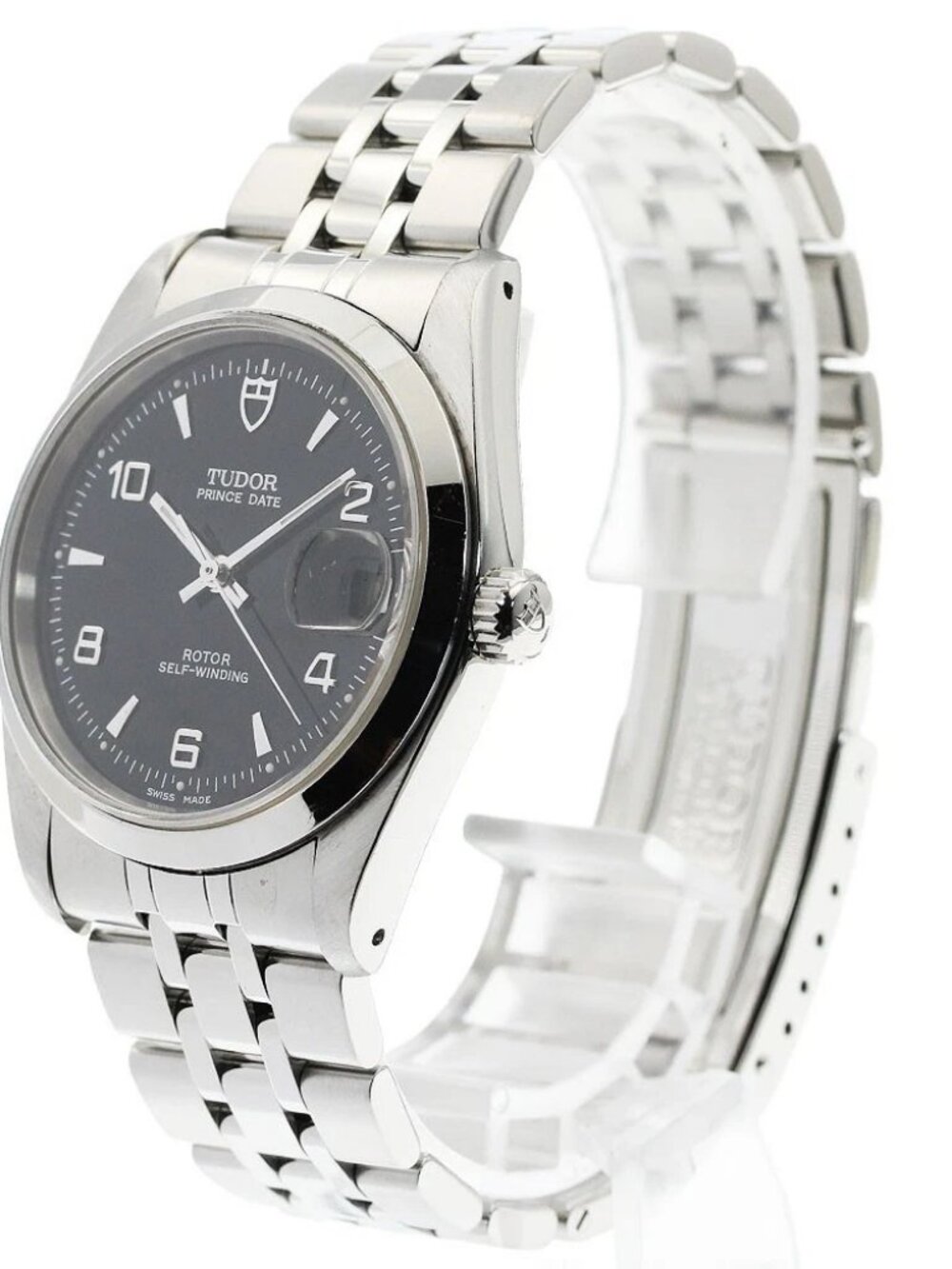 TUDOR Prince Date 74000N black Dial Automatic Boy's Watch_968896